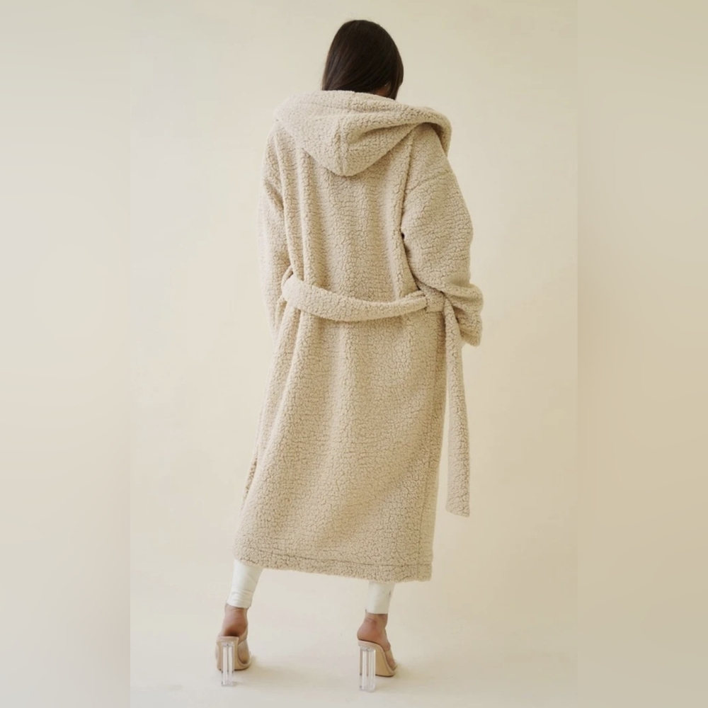 🛑 Teddy Coat - Taupe - Picture 4 of 9